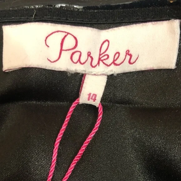 NWT Parker Sequin Striped Strapless Ruffle Cocktail Formal Dress - Picture 5 of 8